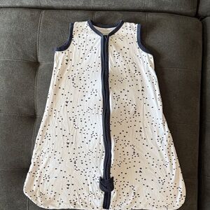 Burt's Bees Baby Navy and White Sleep Sack, 1.0tog